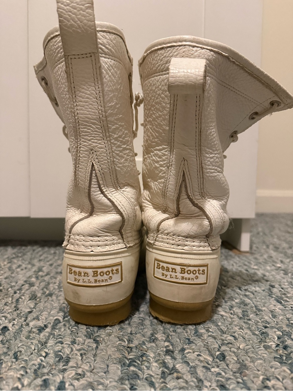 L.L. Bean Kids Bean Boots in White